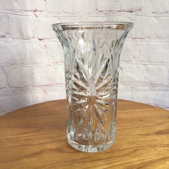 Vintage F.T.D. Clear Glass Starburst Taper Candle Holder - Picture 1 of 6